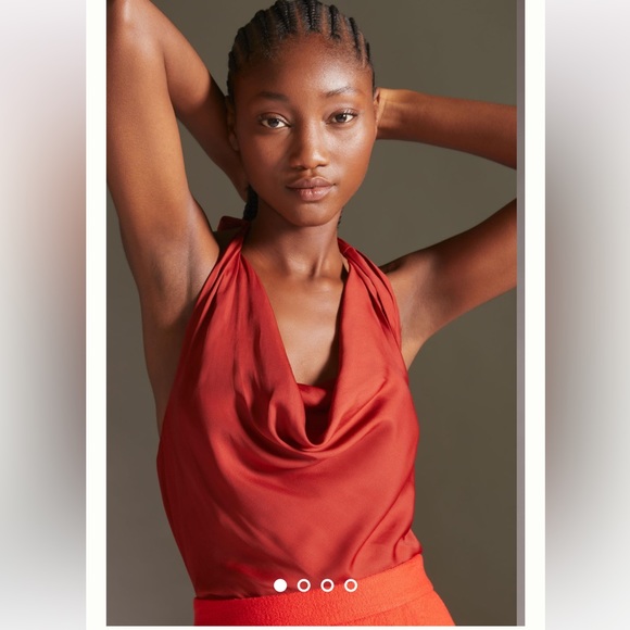 Anthropologie  DOLAN Cowl Neck Halter Top Size M. - Picture 2 of 9